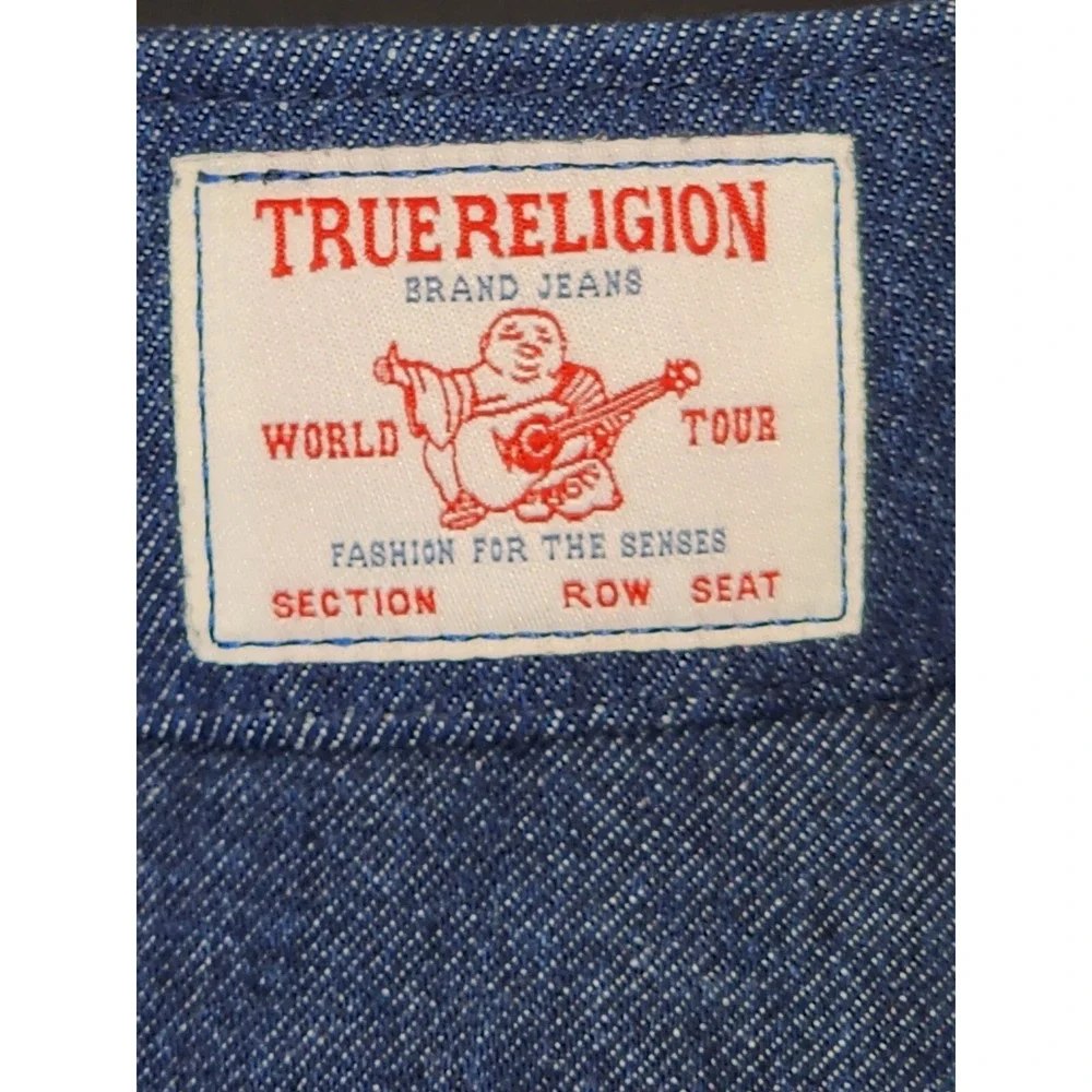 True‎ Religion Buddha Denim Visor Adjustable Strap Hat One Size Unisex Adult
